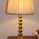 Pair of Swedish brass lamps from the mid-century.