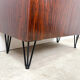 Rosewood cabinet with hairpin legs