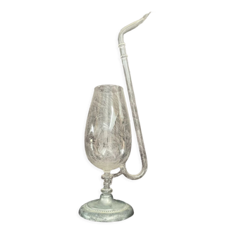 Glass with alcohol pipe