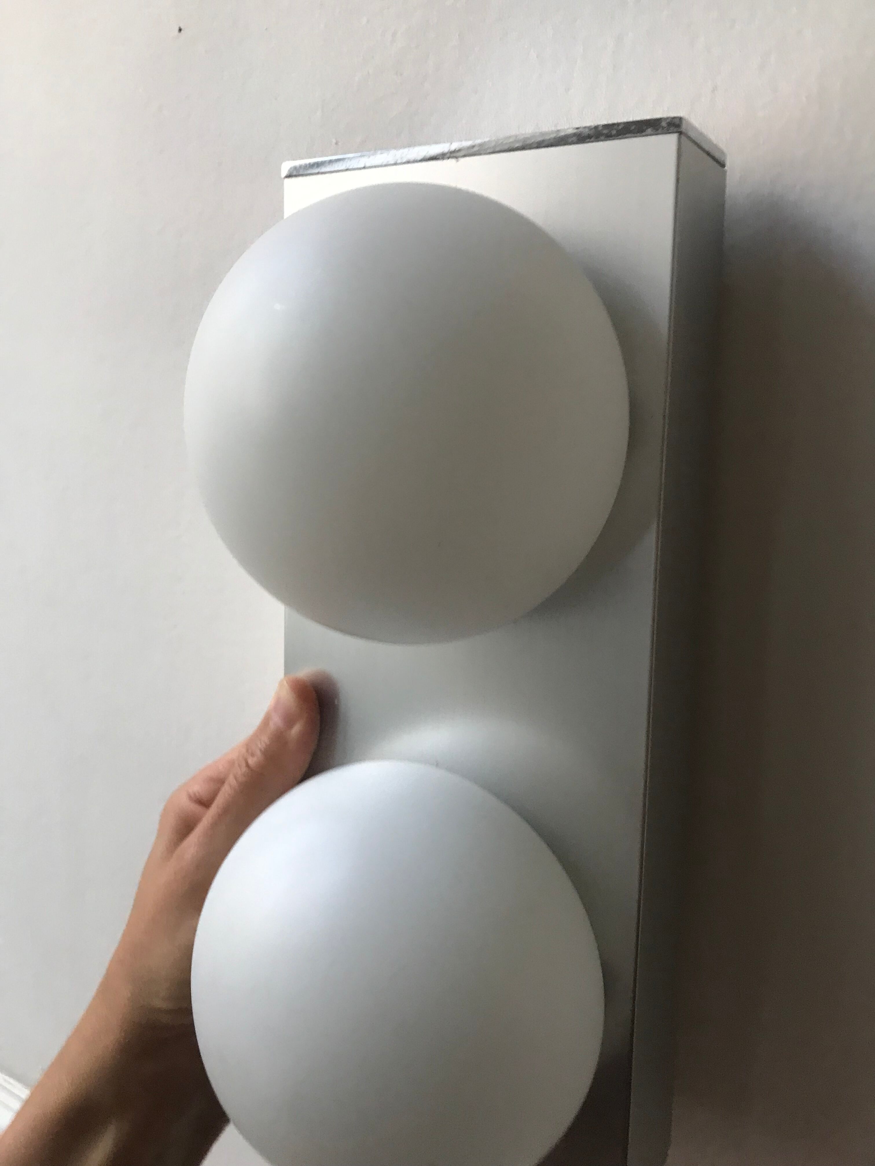 Vintage opaline wall lamp