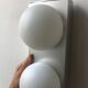 Vintage opaline wall lamp