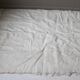 Peau de chèvre blanche vintage 132 X 120 cm