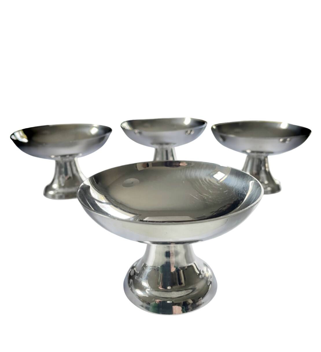 Guy Degrenne stainless steel ice cream bowls 18/10