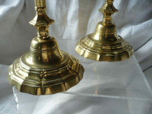 Pair of bronze candlesticks 18th century