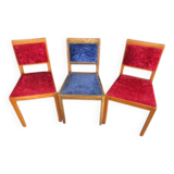 3 chaises art déco anciennes