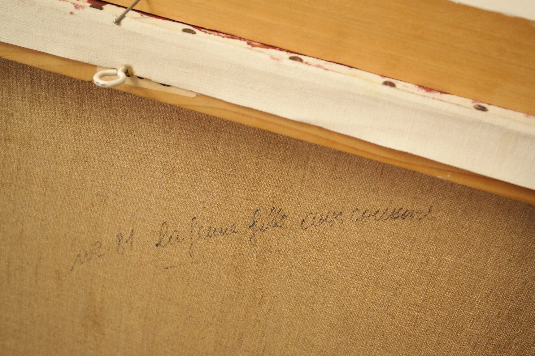 Portrait woman oil on canvas 1970