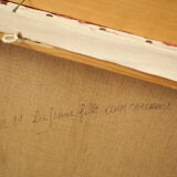 Portrait woman oil on canvas 1970