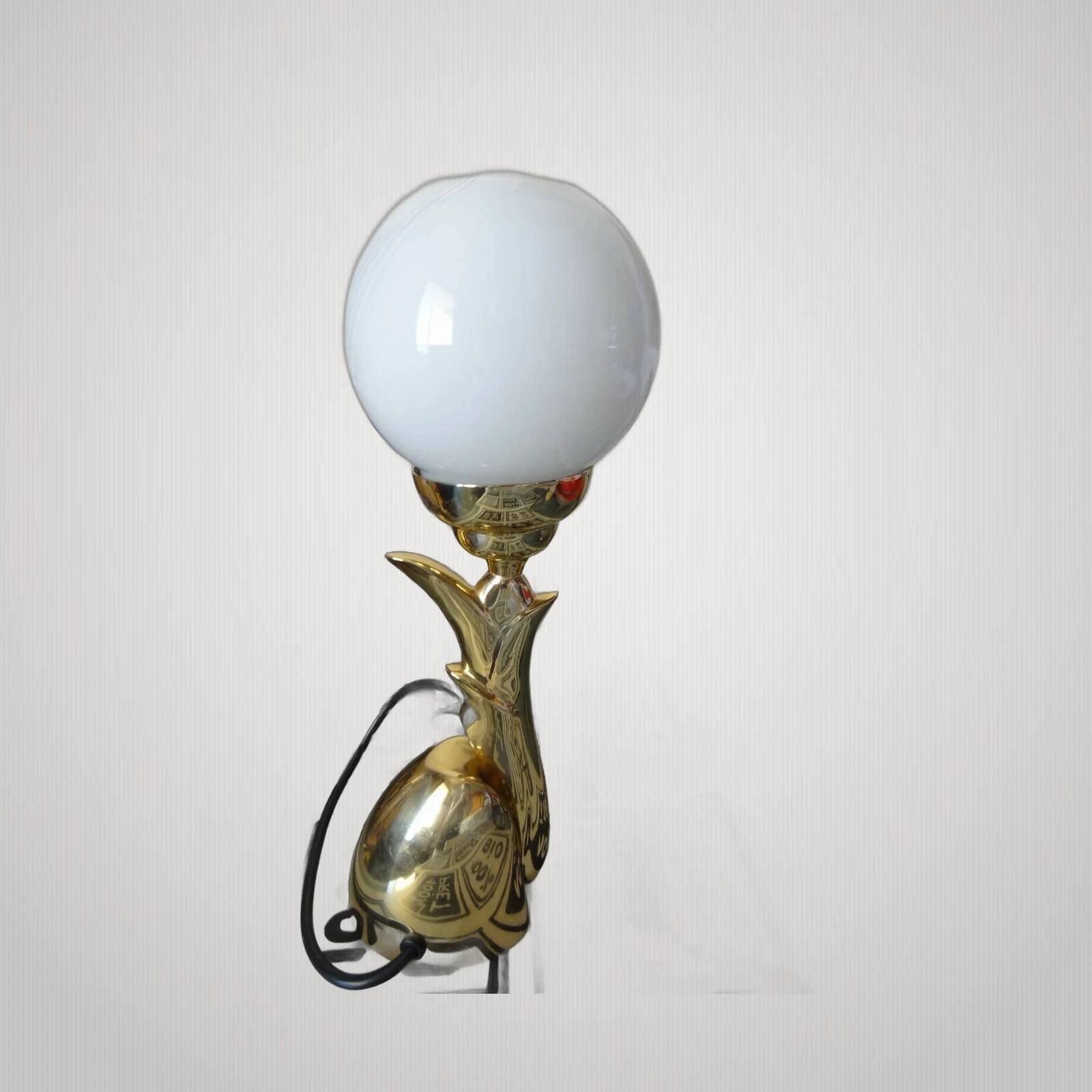 bronze lamp Italy Murano Venini?
