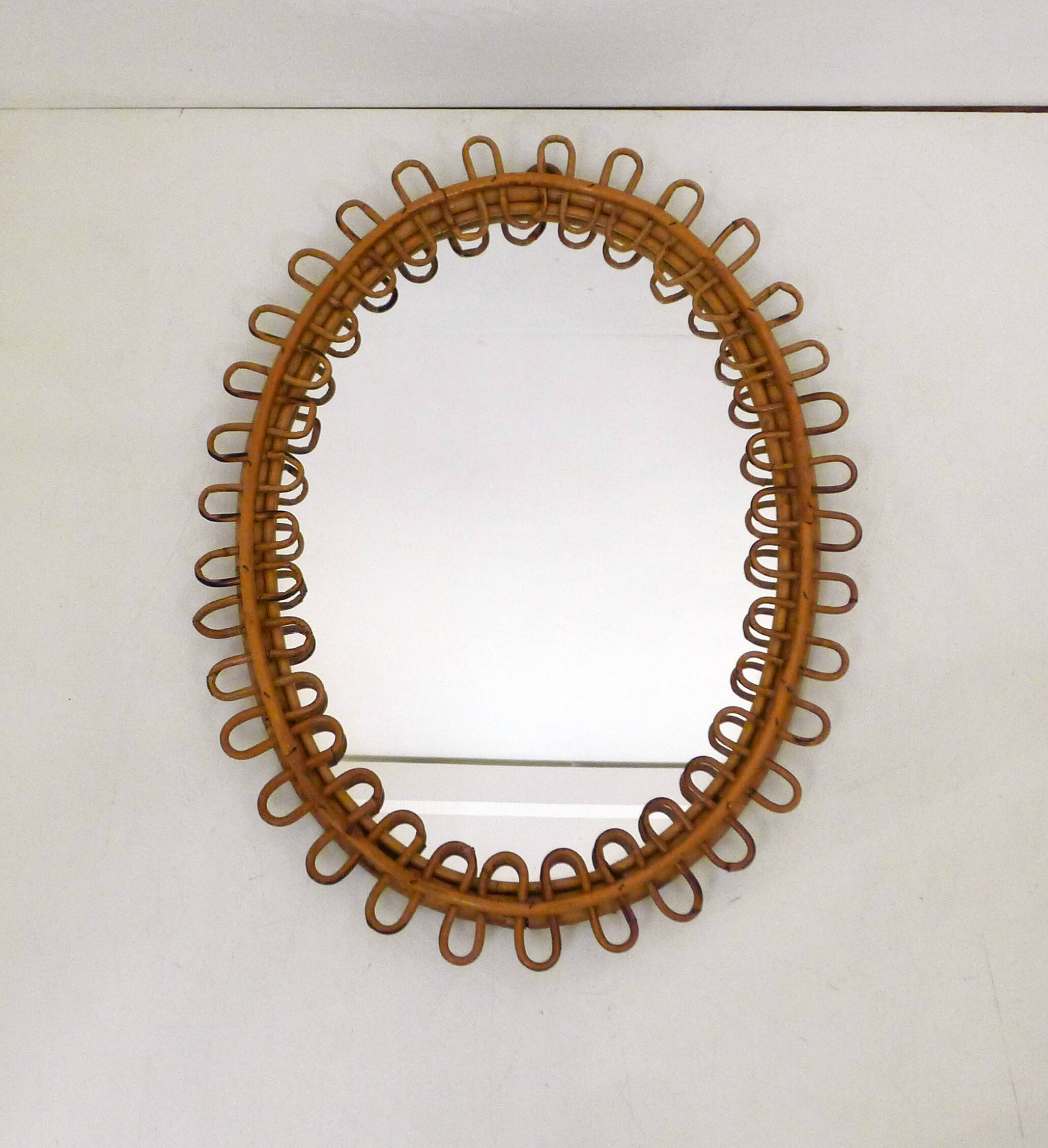 Albini Italian Rattan Mirror
