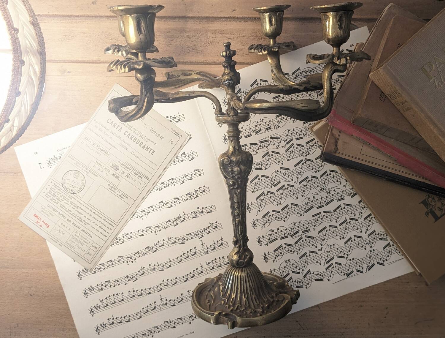 Late 19th century bronze candlestick