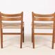 2x Børge Mogensen BM1 oak dining chairs, 1950s, Denmark
