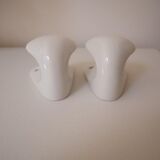 Set of 2 porcelain hooks