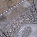 5 vintage 70'S chairs + Giancarlo Piretti Castelli support