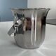 Vintage Guy Degrenne stainless steel ice bucket – tulip-shaped ice tray – ba