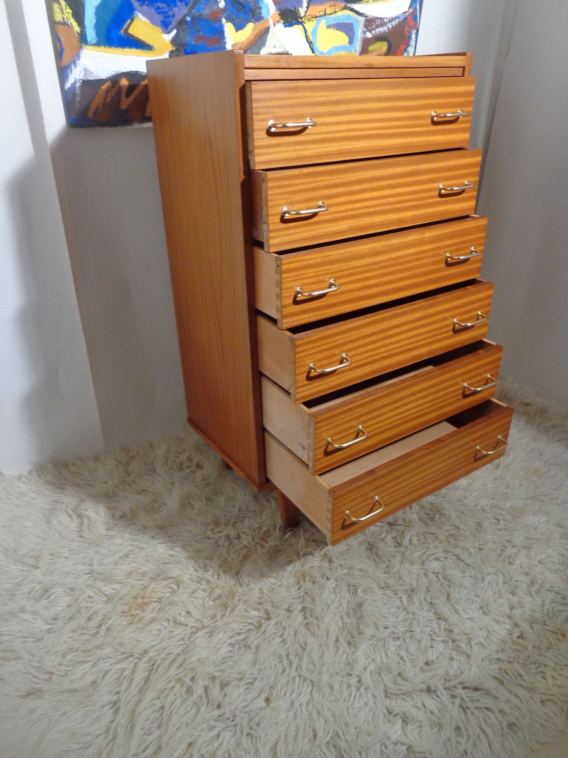 Vintage rag chest of drawers from the 60s