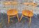 Paire de chaises en bois massif 1963 par Nesto Suède