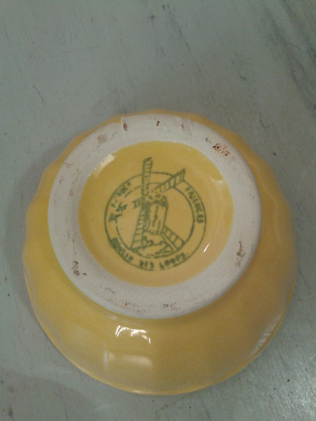 Small yellow bowl Moulin des loups