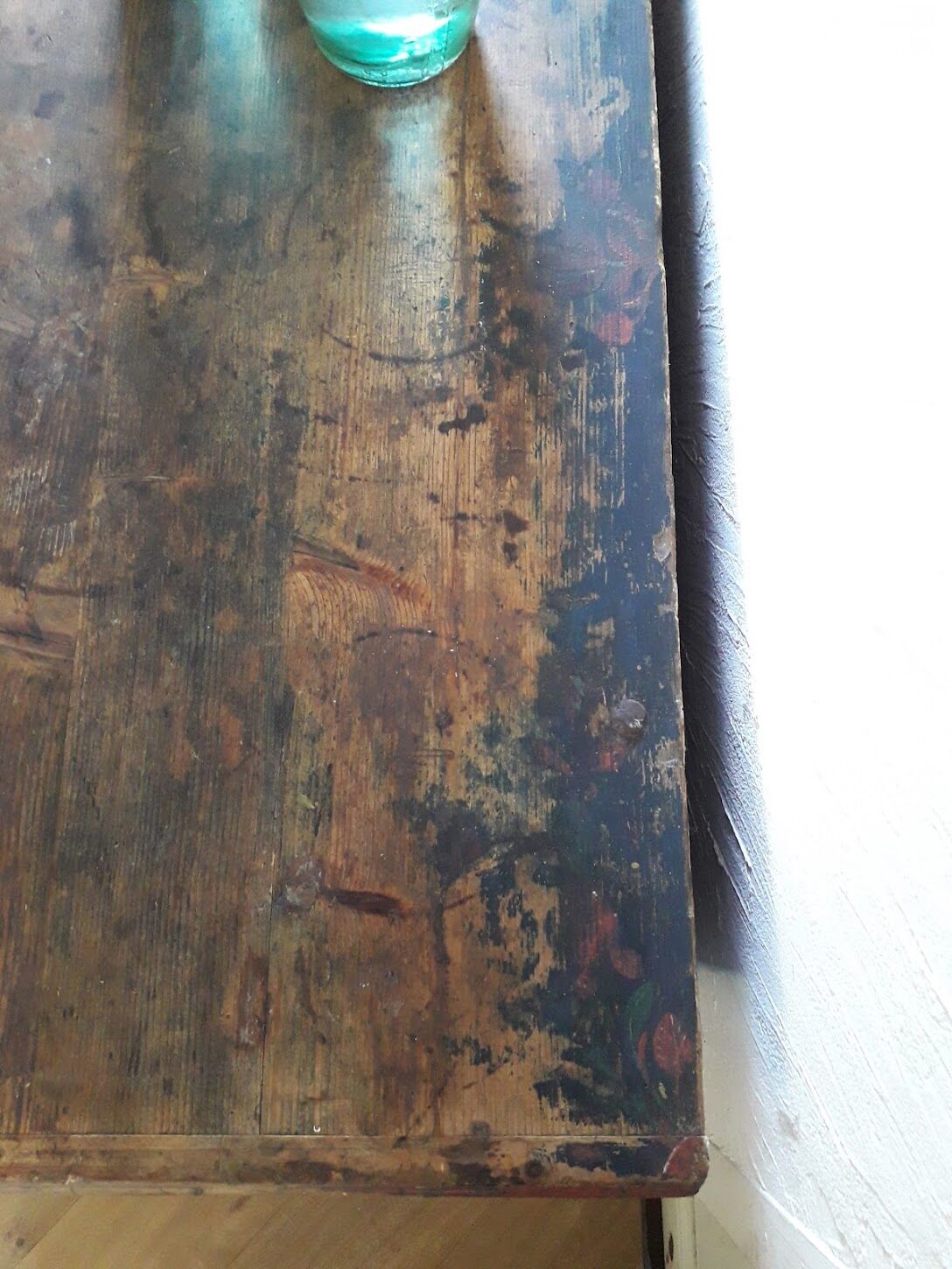 Old wedding chest painted 1891