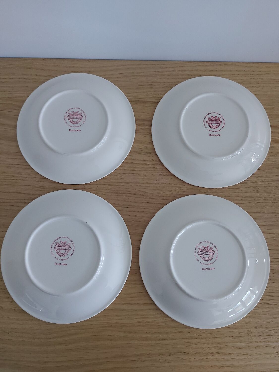 4 coffee cups and 4 sub-cups Rusticana Villeroy and Boch