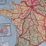 Old map France Chemins de fer Lablache.