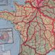 Old map France Chemins de fer Lablache.