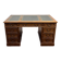 Classic English Desk with Green Inlay