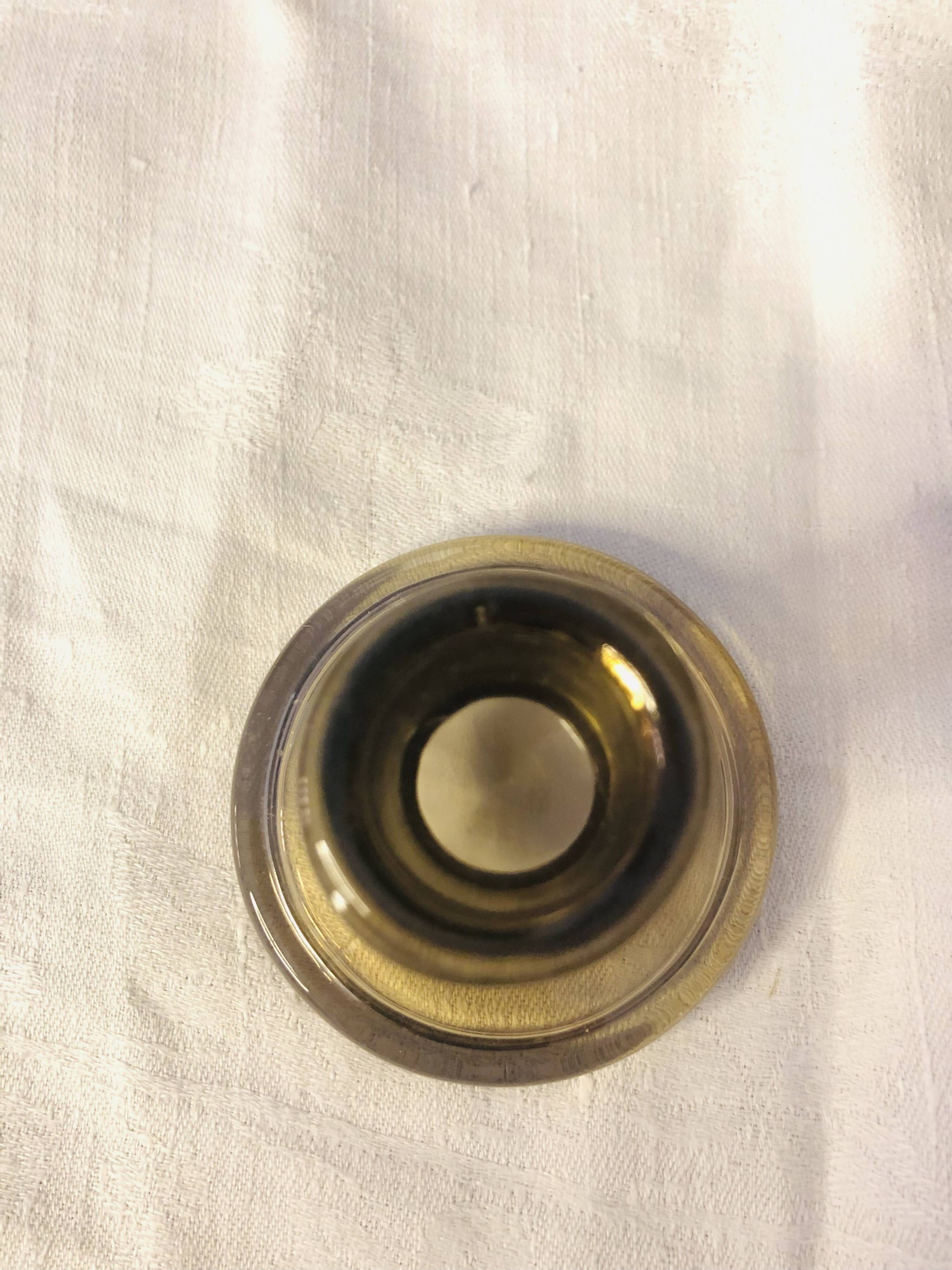 smoked glass candle holders