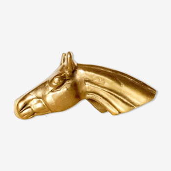 Brass horse letter clip