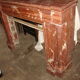 Fireplace columns in red marble of Languedoc and dating from the end of the XIX century