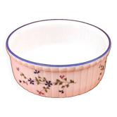 Plat à soufflé décor aux barbeaux louis lourioux foëcy porcelaine france années 1930