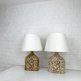 Pair of large Soholm ceramic lamps by Haico Nitzsche, Denmark