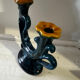 Vintage ceramic organic candlestick