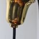 Vintage smoked glass pendant light