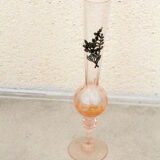 Soliflore with floral motif in pewter