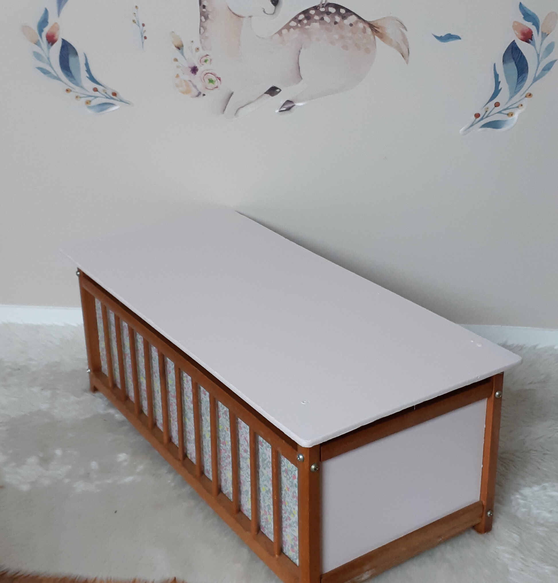 Wooden toy bench chest