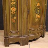 Venetian painted corner cupboard from 20th century