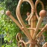 Rattan parrot coat rack 70'