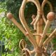 Porte manteau perroquet en rotin 70’