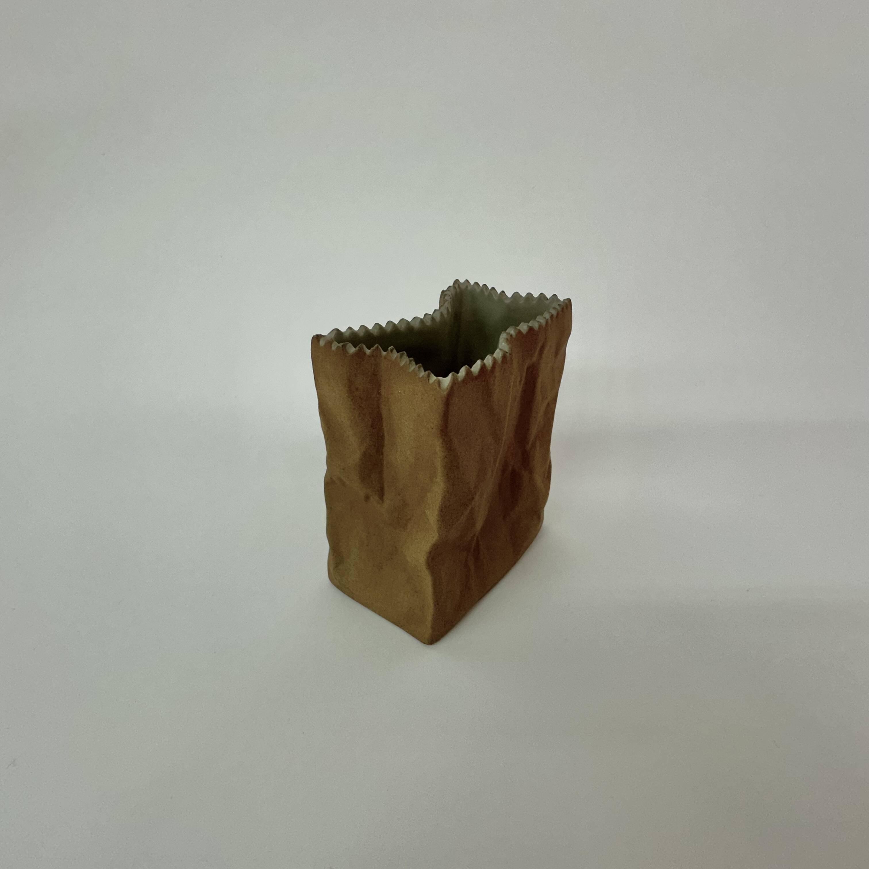 Rosenthal Paper bag vase by Tapio Wirkkala , 1970’s