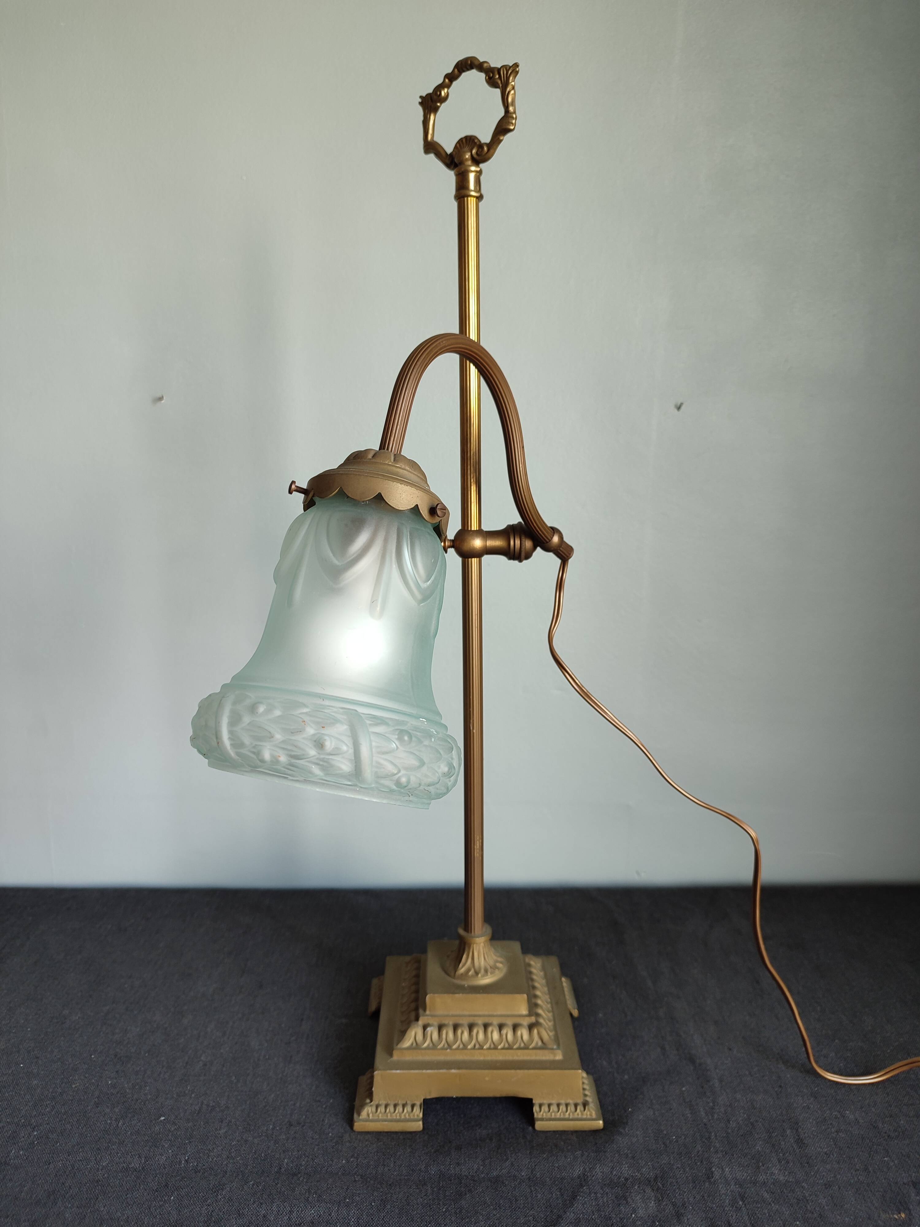 Large antique lamp collar sign art nouveau