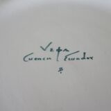 Ceramic decoration dish "peacock" Vega cuenca ecuador