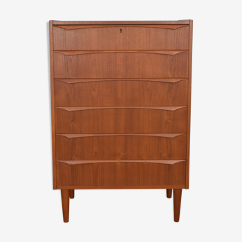 Mid-century danish teak chest of drawers by A. Ahlström Osakeyhitö, 1960s