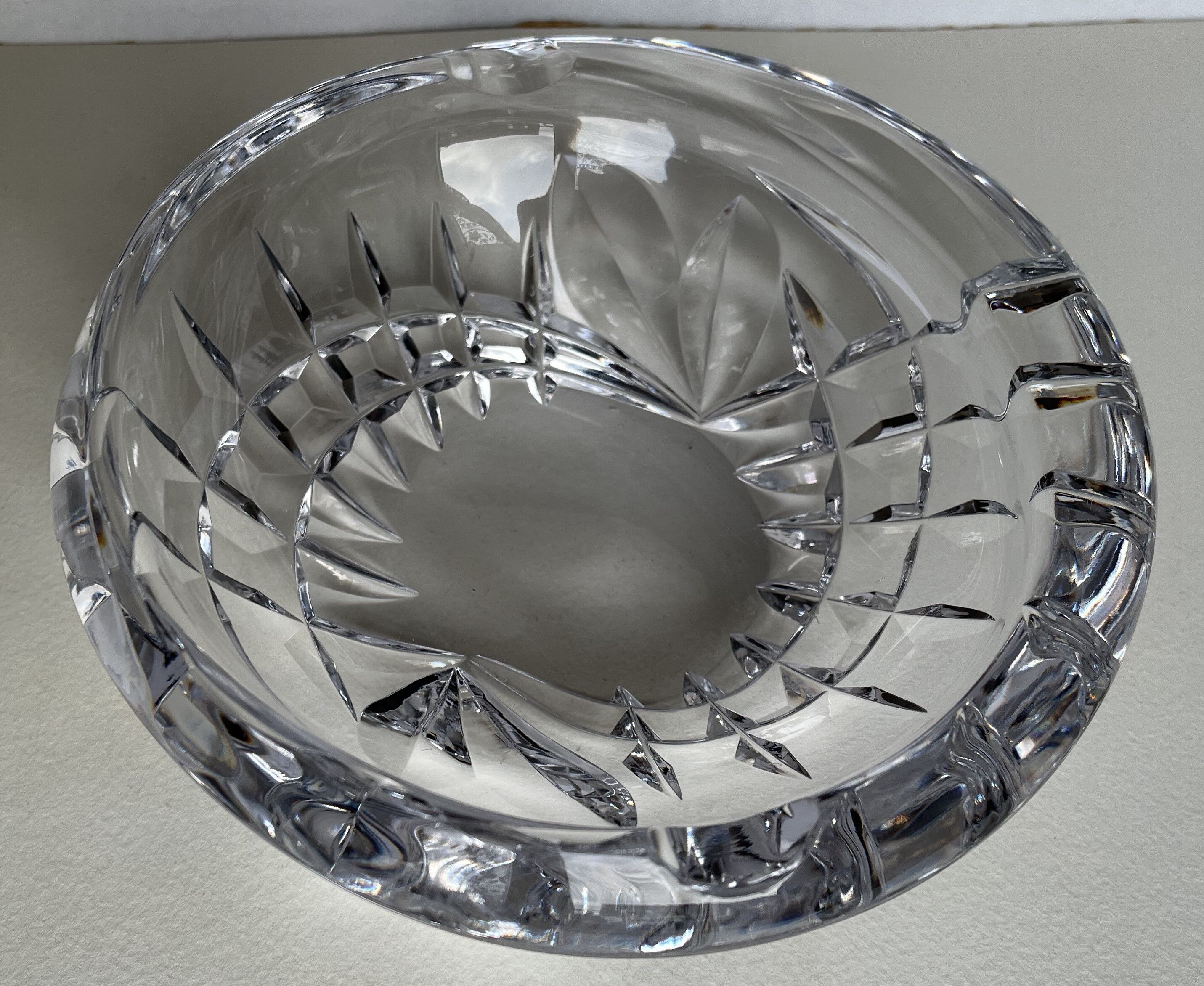 Large Sèvres crystal ashtray