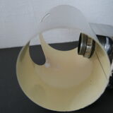 Pairs Wall lamps vintage 1970 Stainless steel satin