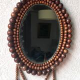Mirror frame beads wood