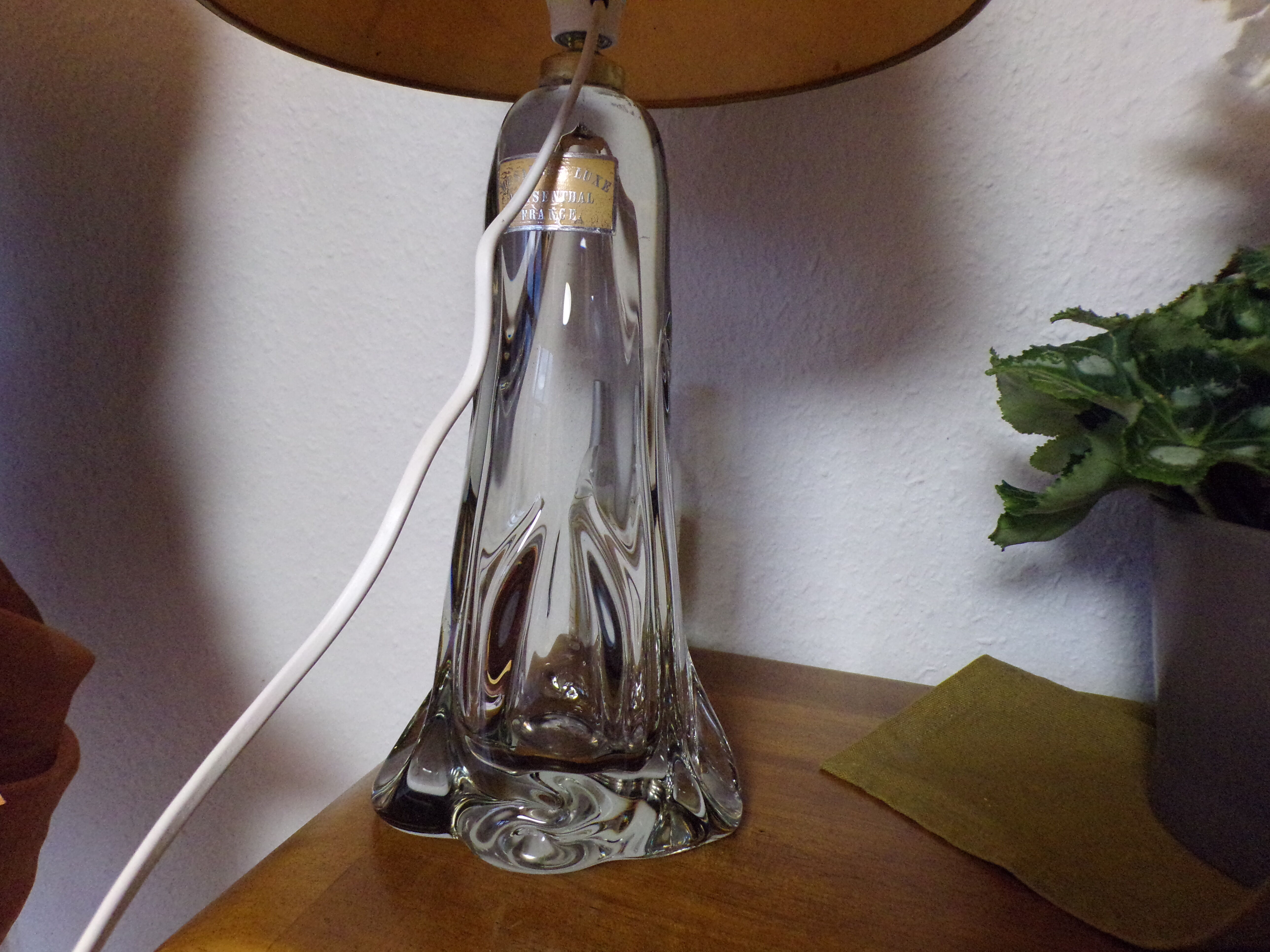 Meisenthal glass lamp