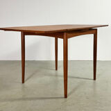 1960s Danish Rectangular Teak Extendable Dining Table