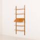 Scandinavian vintage shelving unit in oak, 1960s