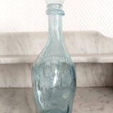 Two bubble glass carafes