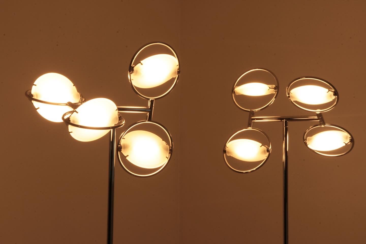 Pair of floor lamps model Nobi 4 by FontanaArte, 1990s
